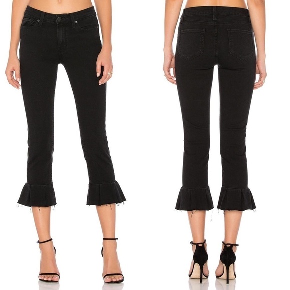 NWT PAIGE Rafaela Ruffle Hem High Waist Skinny Jeans - Picture 13 of 13